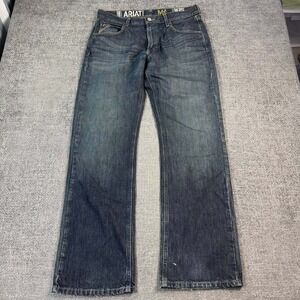Ariat M5 low rise Straight Leg Jeans Mens 34x34 Dark Wash Low Rise Denim